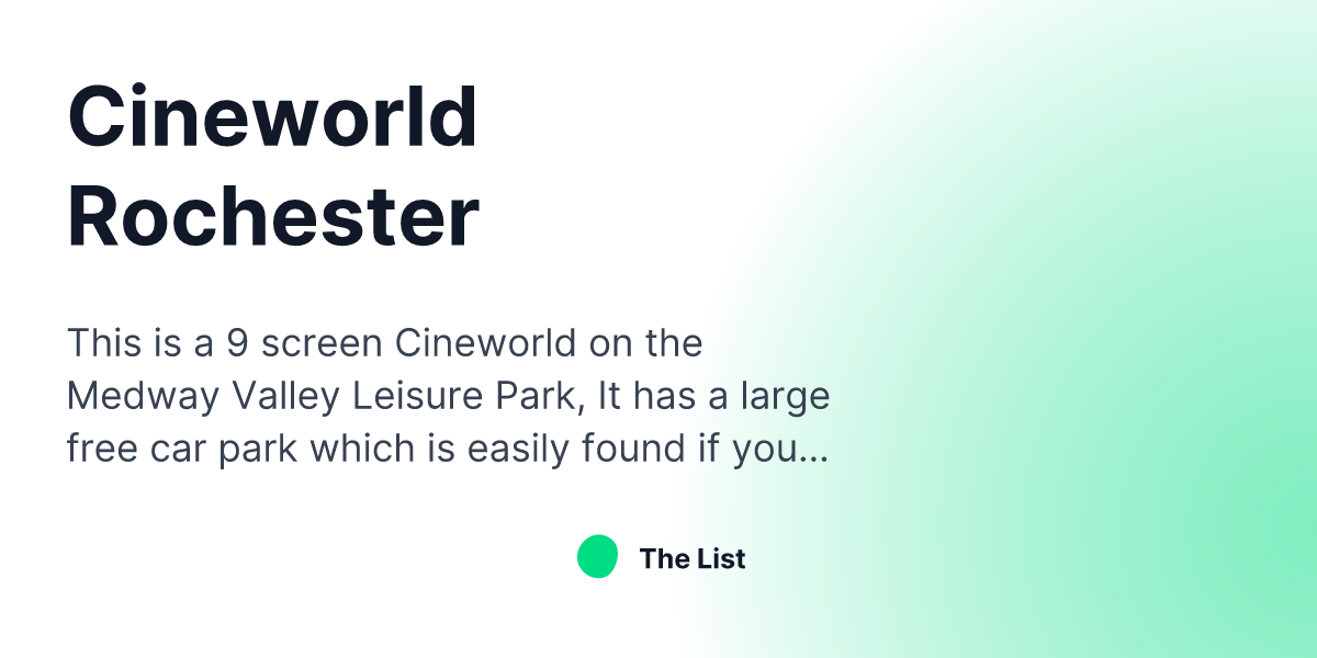 Cineworld Rochester