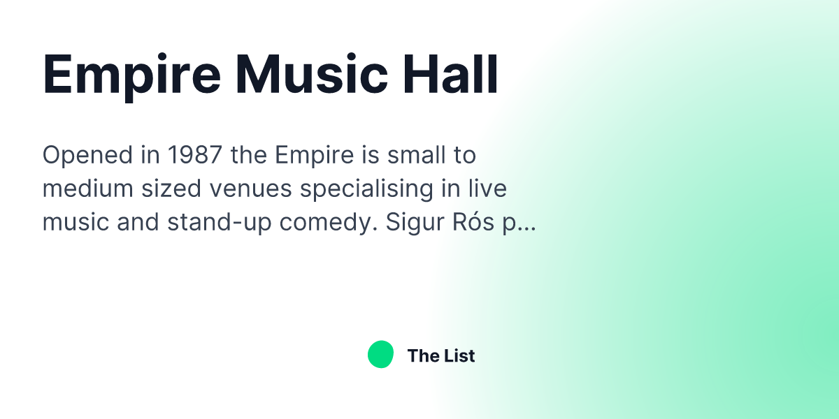 Empire Music Hall